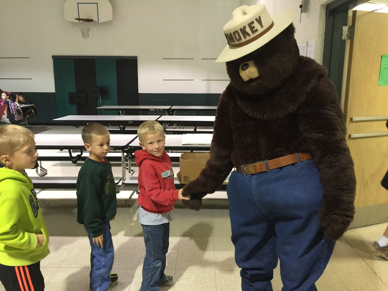 HowellsDodge Consolidated Firefighters and Smokey the Bear Visit