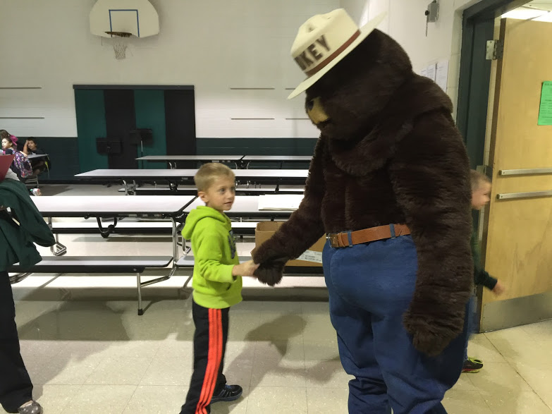 HowellsDodge Consolidated Firefighters and Smokey the Bear Visit