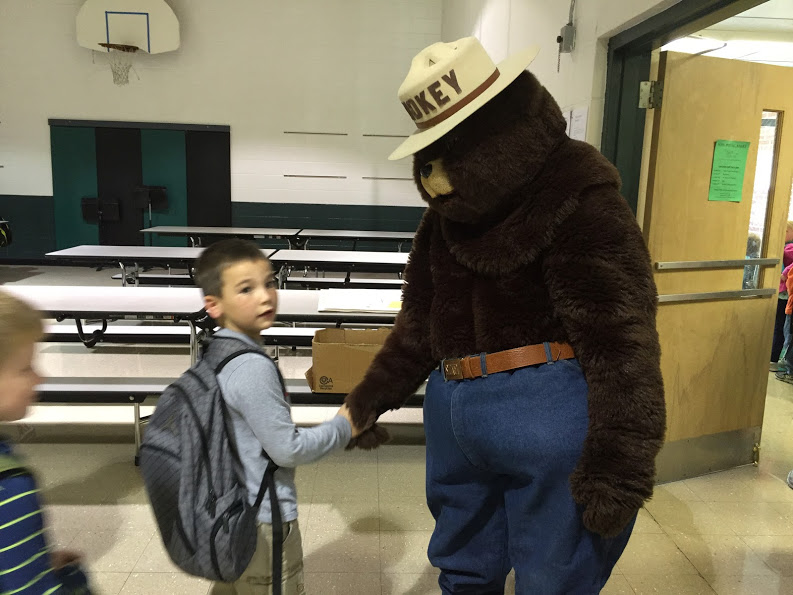 HowellsDodge Consolidated Firefighters and Smokey the Bear Visit