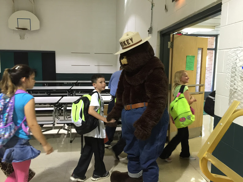 HowellsDodge Consolidated Firefighters and Smokey the Bear Visit